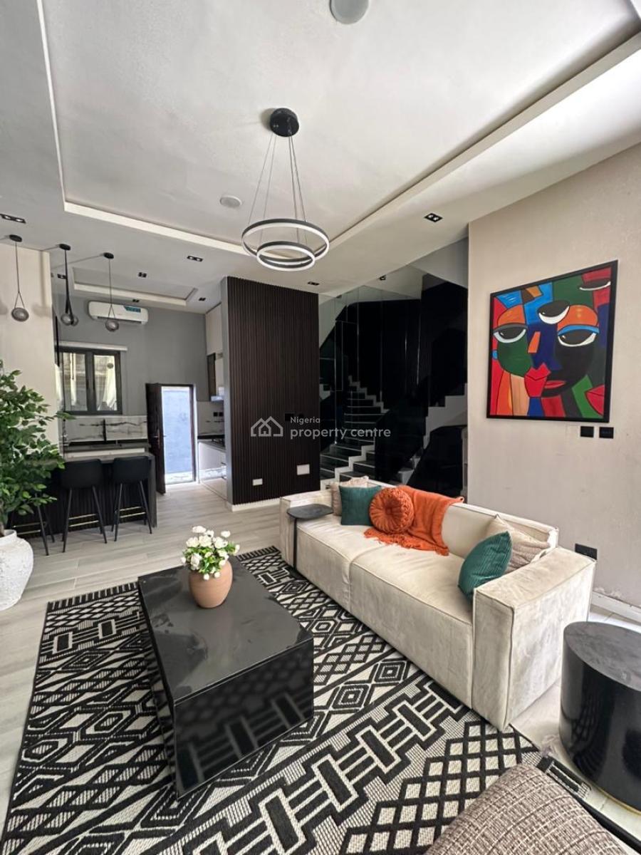 Luxury Fully Furnished 4 Bedroom Terrace with Bq and Open Rooftop, Ikate, Lekki, Lagos, Terraced Duplex for Sale