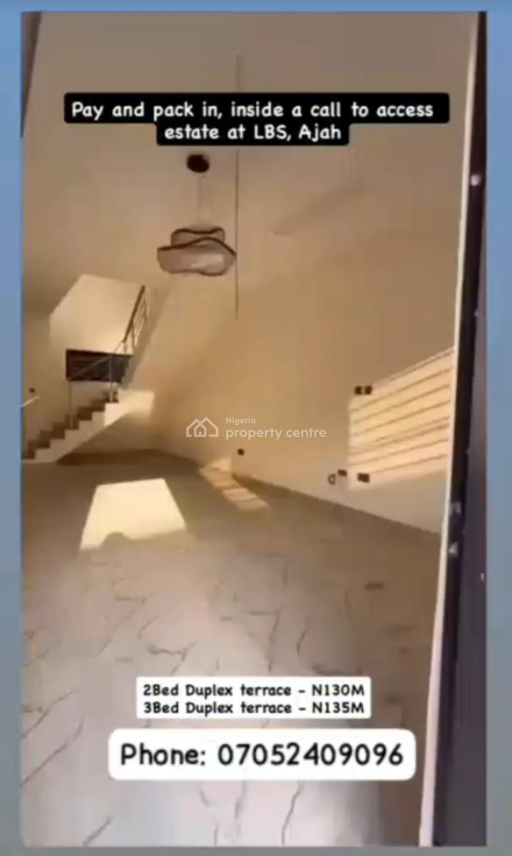 Luxury 3 Bedroom Terrace Duplex with Excellent Facility, Ajah, Lagos, Terraced Duplex for Sale