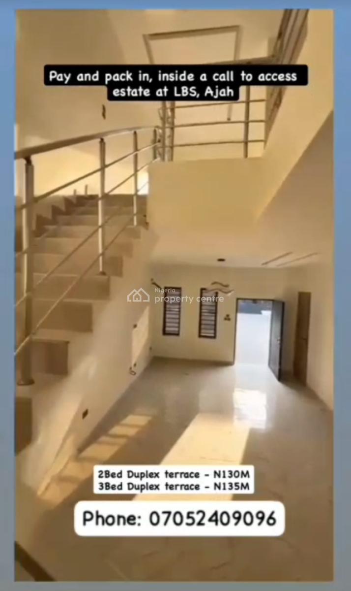 Luxury 3 Bedroom Terrace Duplex with Excellent Facility, Ajah, Lagos, Terraced Duplex for Sale