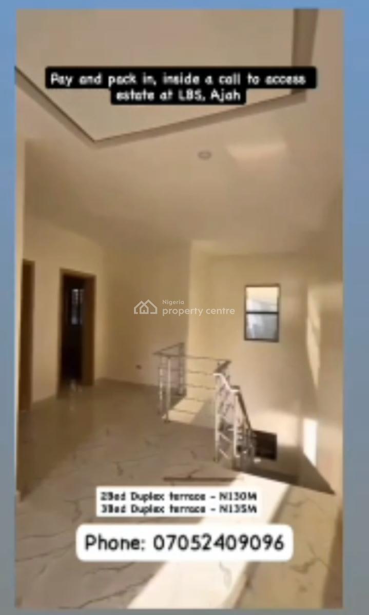 Luxury 3 Bedroom Terrace Duplex with Excellent Facility, Ajah, Lagos, Terraced Duplex for Sale
