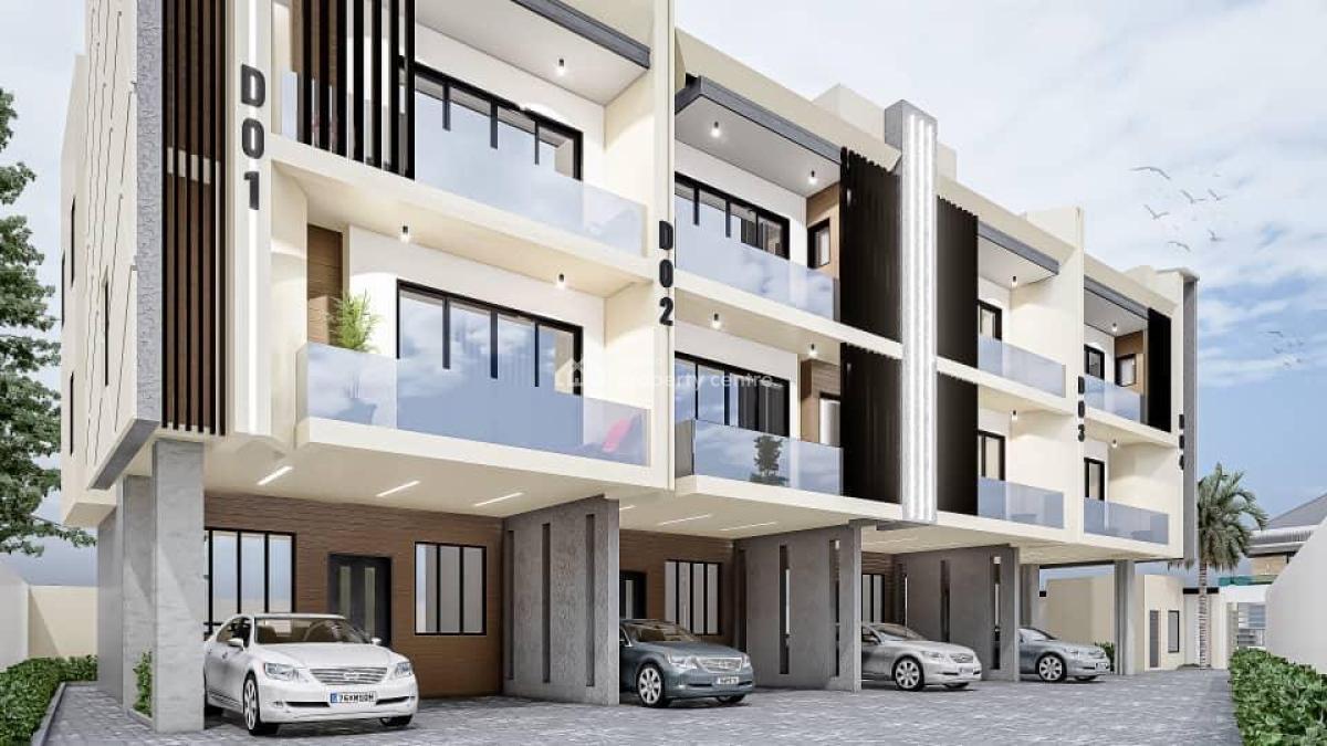 Contemporary 4 Bedroom Terrace Duplex with Bq., Allen, Ikeja, Lagos, Terraced Duplex for Sale