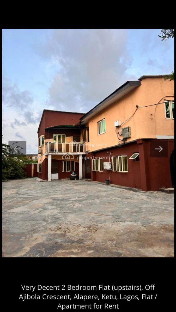 Standard 2 Bedroom Flat Available, Off Ajibola Crescent Alapere, Ketu, Lagos State., Alapere, Ketu, Lagos, House for Rent
