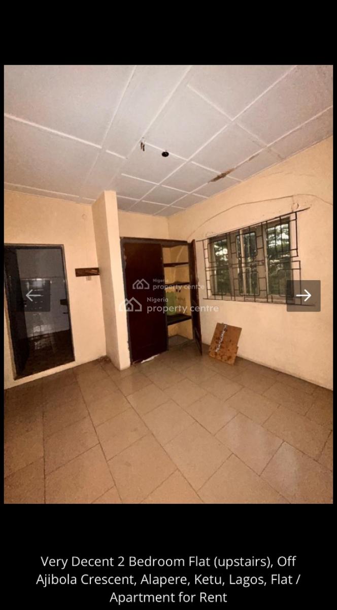 Standard 2 Bedroom Flat Available, Off Ajibola Crescent Alapere, Ketu, Lagos State., Alapere, Ketu, Lagos, House for Rent