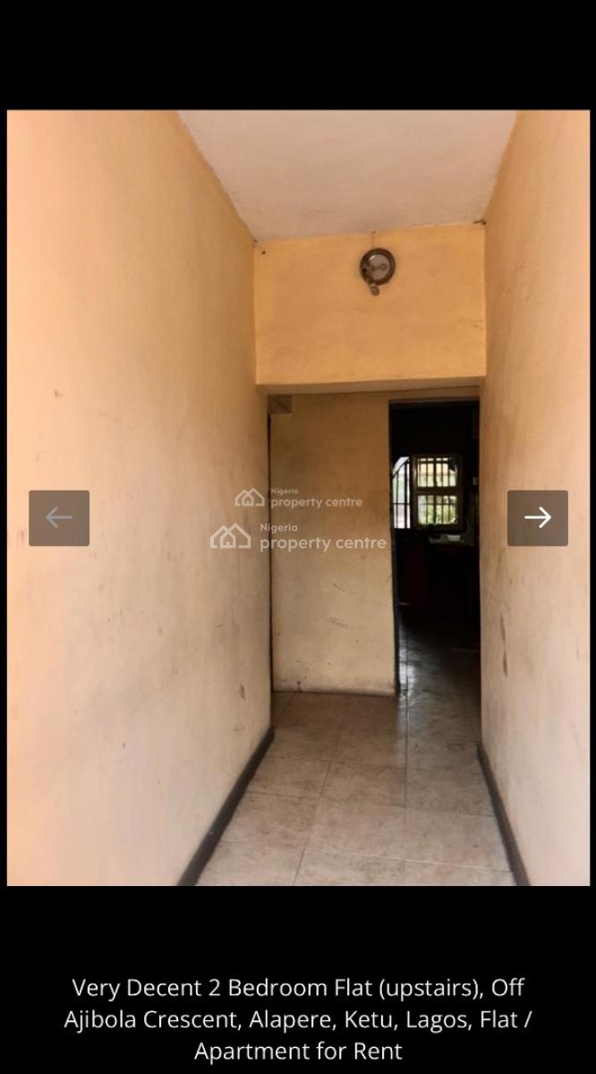Standard 2 Bedroom Flat Available, Off Ajibola Crescent Alapere, Ketu, Lagos State., Alapere, Ketu, Lagos, House for Rent