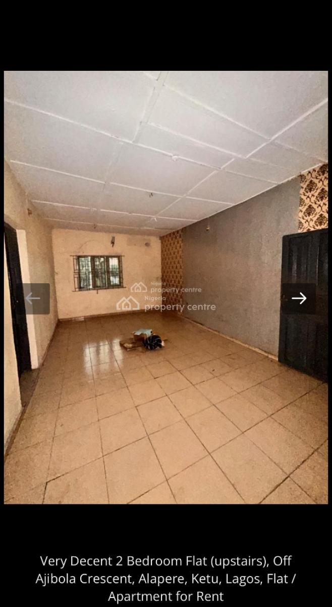 Standard 2 Bedroom Flat Available, Off Ajibola Crescent Alapere, Ketu, Lagos State., Alapere, Ketu, Lagos, House for Rent