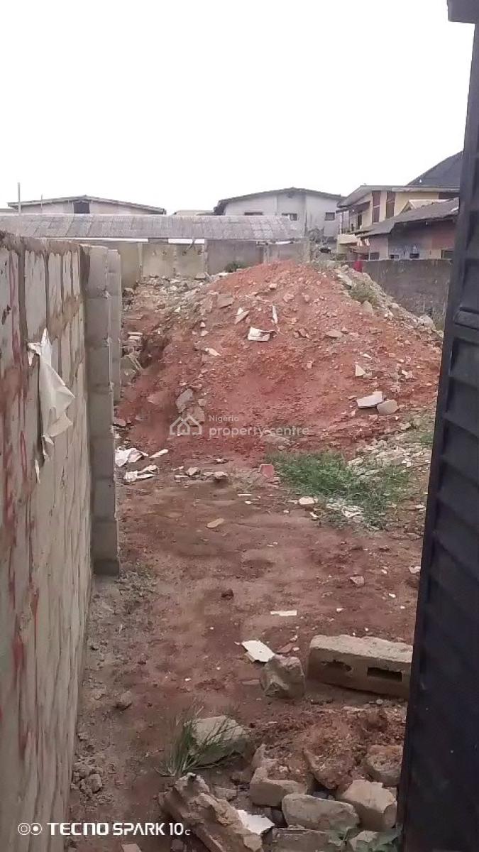 Fenced Half Plot of Land with Registered Survey, Balogun, Ifako-ijaiye, Lagos, Residential Land for Sale