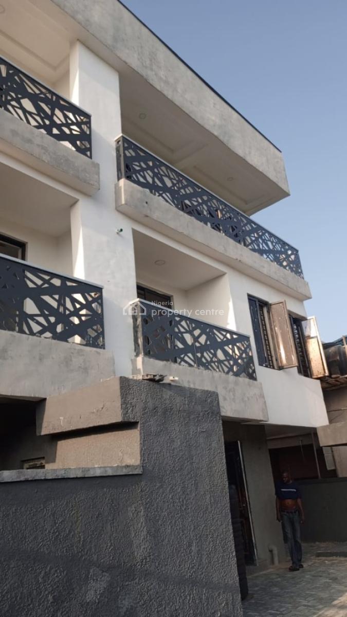 Brand New 4 Bedroom Terrace House with Bq, Bode Ajakaiye, Alpha Beach, Atlantic View Estate, Igbo Efon, Lekki, Lagos, Terraced Duplex for Rent