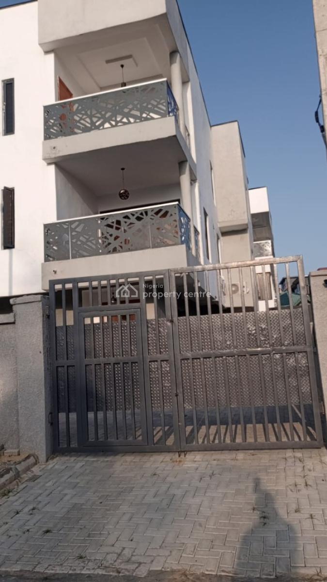 Brand New 4 Bedroom Terrace House with Bq, Bode Ajakaiye, Alpha Beach, Atlantic View Estate, Igbo Efon, Lekki, Lagos, Terraced Duplex for Rent