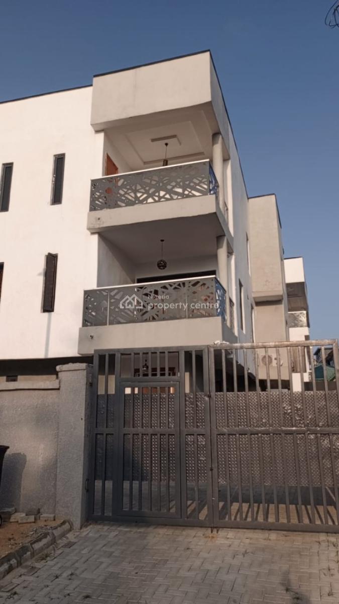 Brand New 4 Bedroom Terrace House with Bq, Bode Ajakaiye, Alpha Beach, Atlantic View Estate, Igbo Efon, Lekki, Lagos, Terraced Duplex for Rent