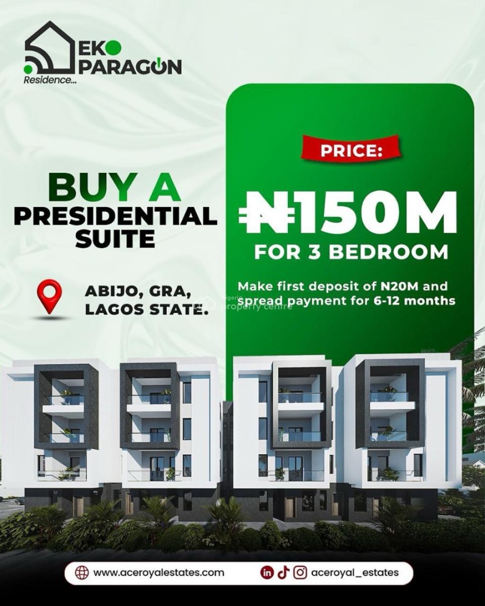 Luxury Apartments and Terraced, Eko Paragon Estate, Abijo, Lekki, Lagos, Block of Flats for Sale