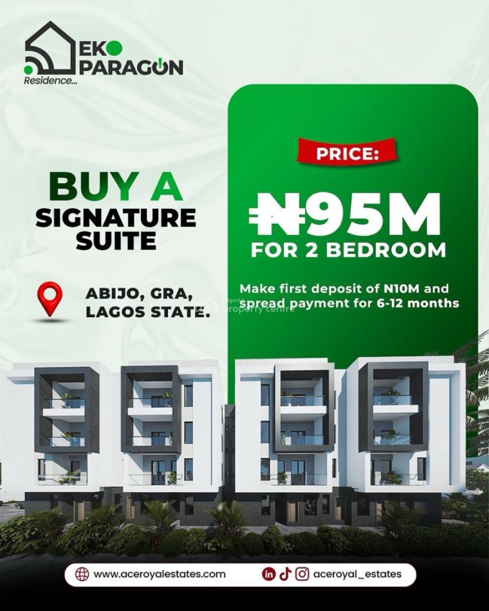 Luxury Apartments and Terraced, Eko Paragon Estate, Abijo, Lekki, Lagos, Block of Flats for Sale