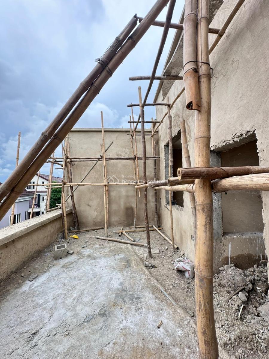 Fully Automated Luxury 4 Bedrooms Terrace with a Private Garage and Bq, Yaba, Lagos, Terraced Duplex for Sale