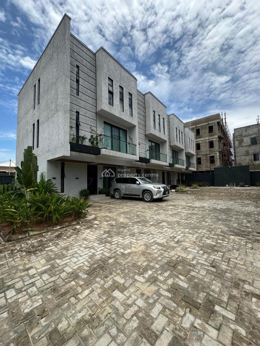 Contemporary Spacious 4 Bedroom Terrace with a Bq, Ikate, Lekki, Lagos, Terraced Duplex for Sale