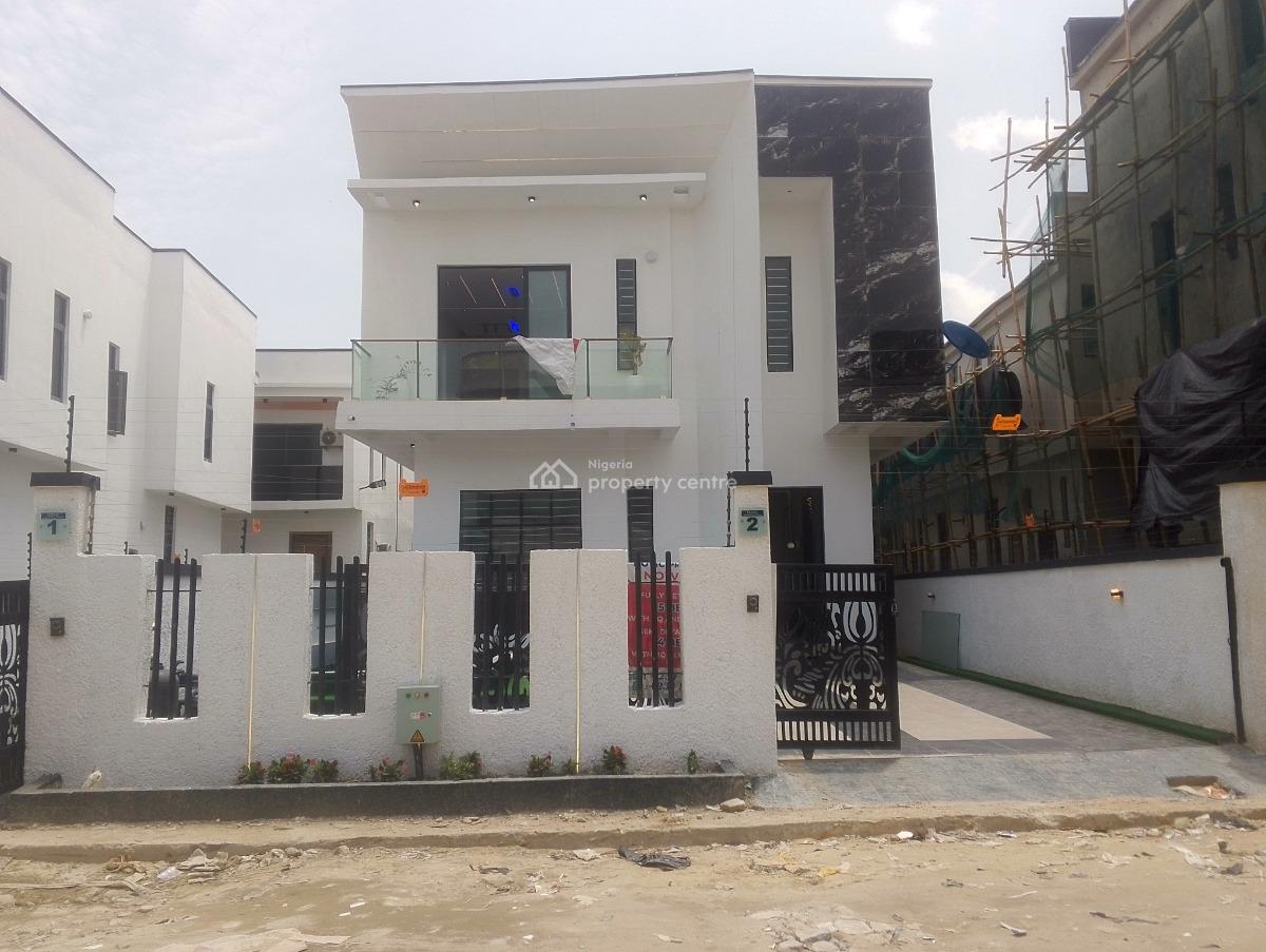 Well Built 5 Bedroom Fully Detached House with a Room Bq and a Pool, Ikota Villa Estate, Ikota, Lekki, Lagos, Detached Duplex for Sale