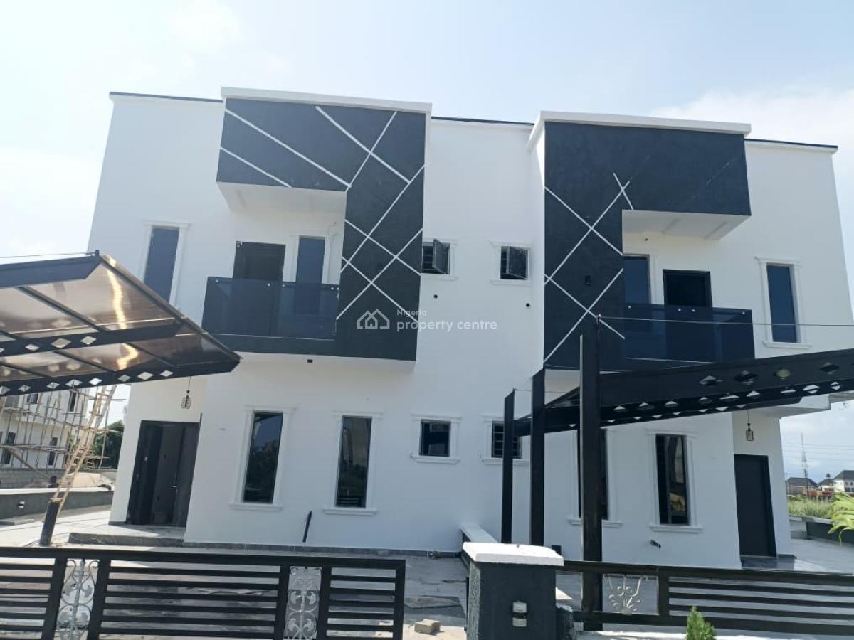 Brand-new 4bedrooms Duplex with a Bq  24 Hrs Light, Saphire Garden Estate, Ajah, Lagos, Semi-detached Duplex for Rent