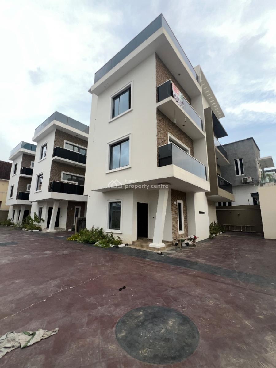 Four Bedrooms Detached Duplex with Open Roof, Off Chevron Drive, Lekki Phase 1, Lekki, Lagos, Detached Duplex for Sale