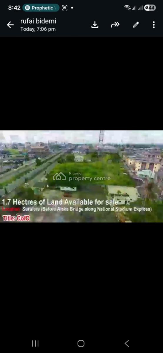 Size; 15,810sqm, Western Avenue Surulere Document; Cofo Use; Mix Use, Surulere, Lagos, Mixed-use Land for Sale