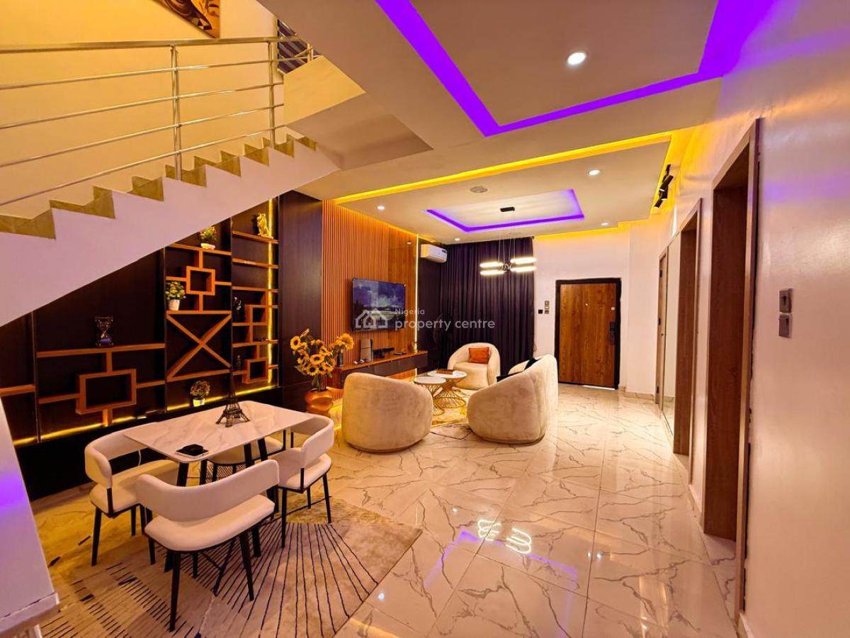 Fully Furnished 3bedroom Terrace Duplex at Very Calm Nice Estate Adesa, an Estate Close to Abraham Adesanya, Ajiwe, Ajah, Lagos, Terraced Duplex for Rent