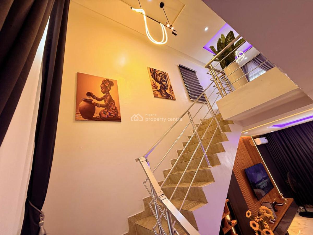 Fully Furnished 3bedroom Terrace Duplex at Very Calm Nice Estate Adesa, an Estate Close to Abraham Adesanya, Ajiwe, Ajah, Lagos, Terraced Duplex for Rent