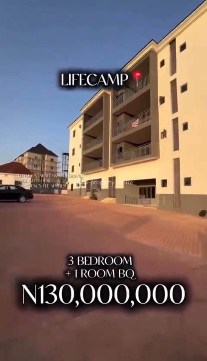 3 Bedroom Block of Flats, Life Camp, Abuja, House for Sale