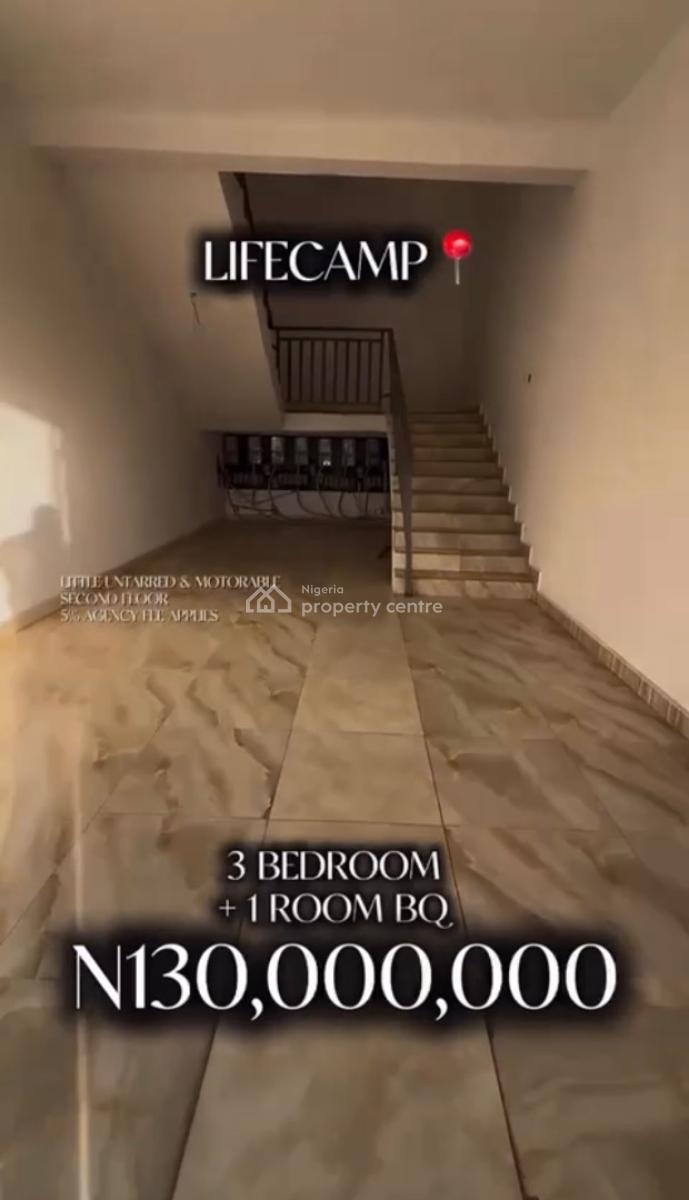 3 Bedroom Block of Flats, Life Camp, Abuja, House for Sale
