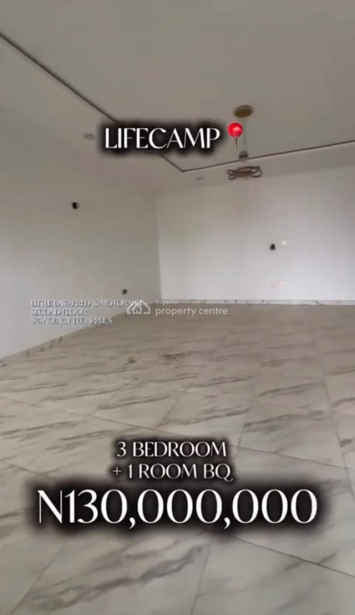 3 Bedroom Block of Flats, Life Camp, Abuja, House for Sale