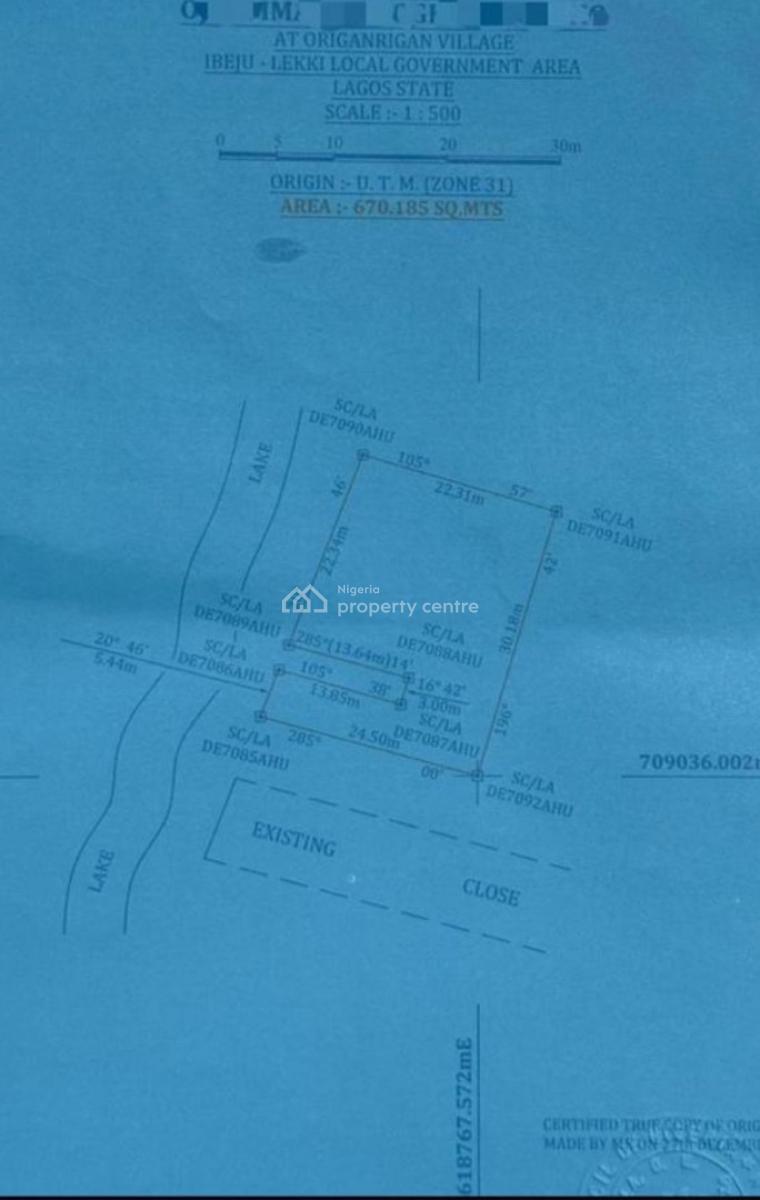 670sqm Waterfront Beach Land, 7minute to Dangote Refinery, Ibeju Lekki, Lagos, Land for Sale
