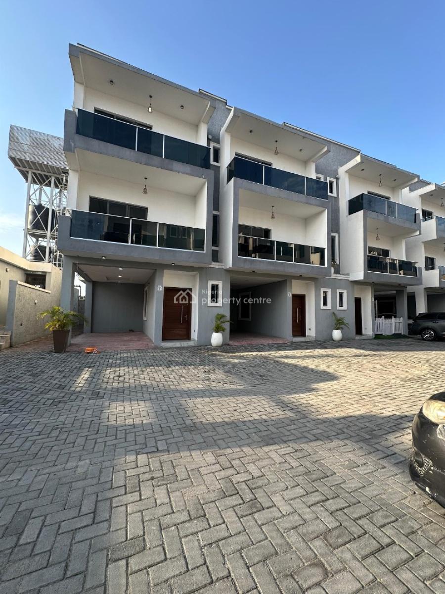 Contemporary 4 Bedroom Terrace with a Bq in a Secure Environment, Ikate, Lekki, Lagos, Terraced Duplex for Sale