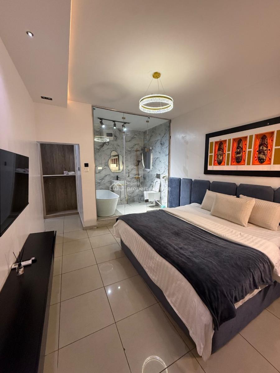 Cute Two Bedrooms Apartment, Five Street, Osapa, Lekki, Lagos, Flat / Apartment Short Let