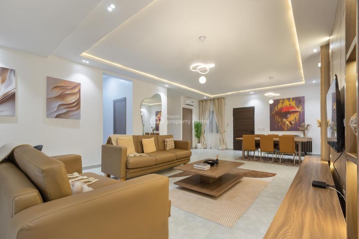 Brand New 3 Bedroom Apartment with Gym, Olayinka Anga Lekki Right, Ikate, Lekki, Lagos, Flat / Apartment Short Let