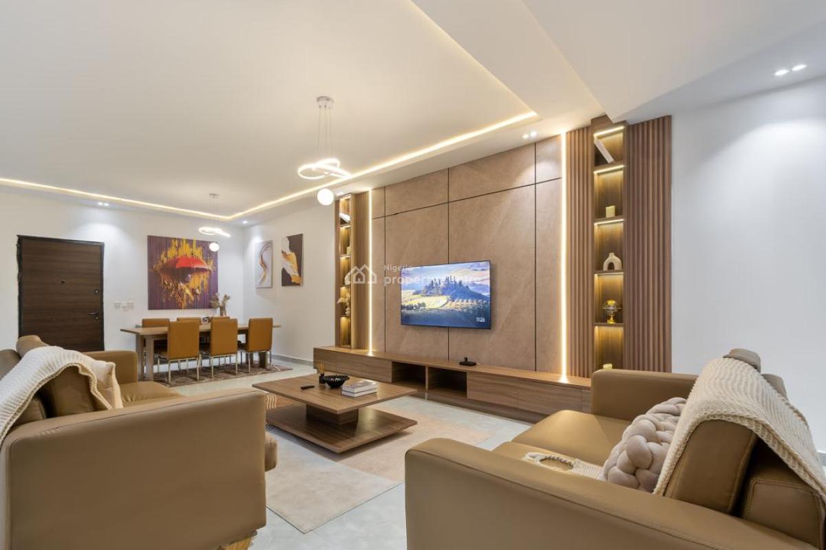 Brand New 3 Bedroom Apartment with Gym, Olayinka Anga Lekki Right, Ikate, Lekki, Lagos, Flat / Apartment Short Let