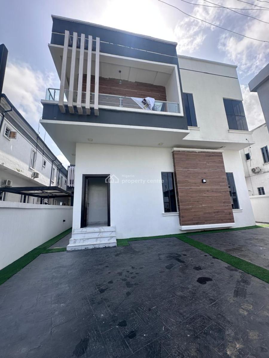 Stunning Spacious 5 Bedroom Detached Duplex + Bq in a Secure Estate, Chevron, Lekki, Lagos, Detached Duplex for Sale