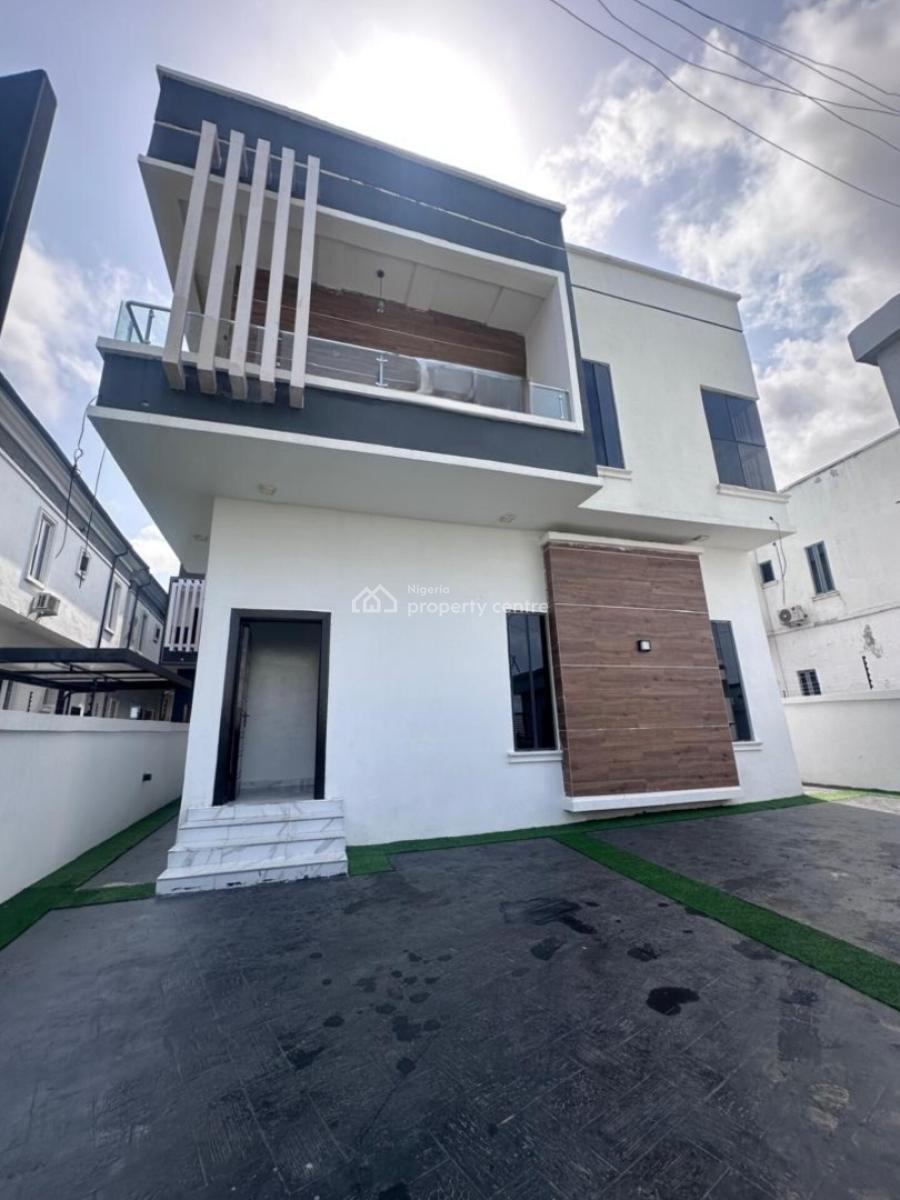 Stunning Spacious 5 Bedrooms Detached Duplex + Bq in a Secured Estate, Chevron, Lekki, Lagos, Detached Duplex for Sale