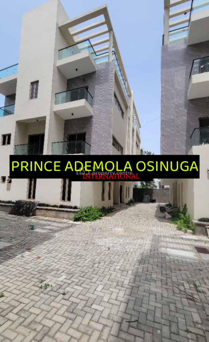 Serviced 5 Bedroom Semi Detached House Within Shared Premises + Bq, Banana Island Estate, Banana Island, Ikoyi, Lagos, Semi-detached Duplex for Rent