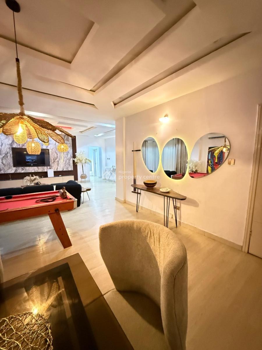 Apt 9-a Brand New Luxury 2 Bedroom  with Swimming Pool, Ps5, Gym, Balc, Lekki Phase 1, Lekki, Lagos, Flat / Apartment for Rent