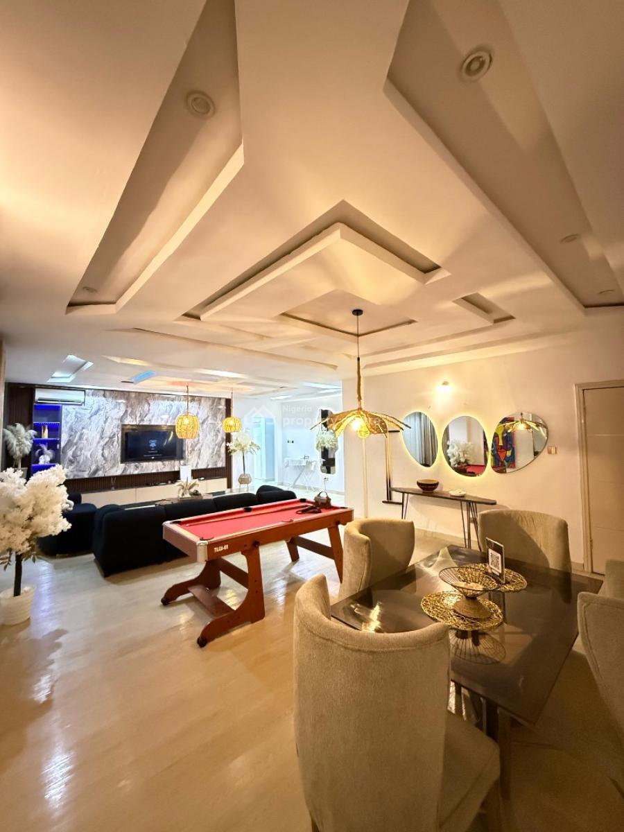 Apt 9-a Brand New Luxury 2 Bedroom  with Swimming Pool, Ps5, Gym, Balc, Lekki Phase 1, Lekki, Lagos, Flat / Apartment for Rent
