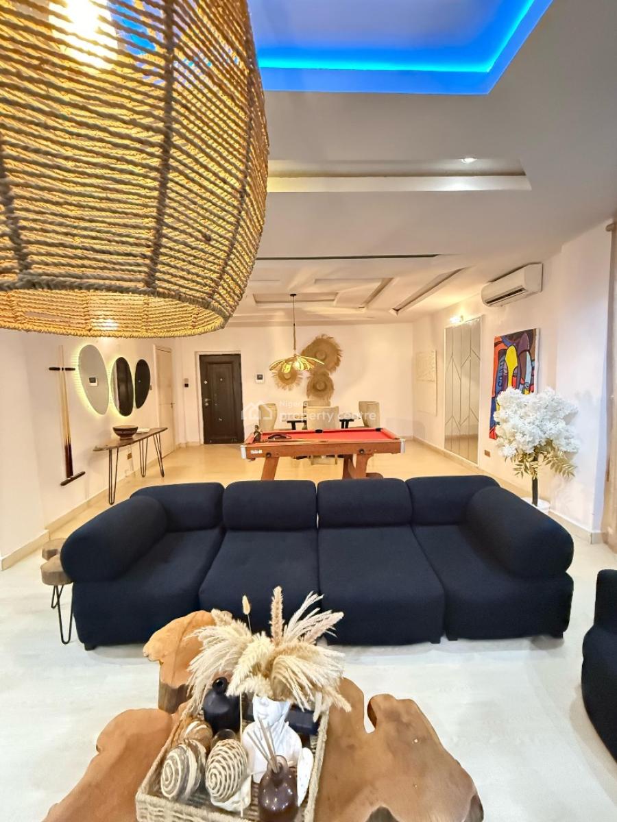 Apt 9-a Brand New Luxury 2 Bedroom  with Swimming Pool, Ps5, Gym, Balc, Lekki Phase 1, Lekki, Lagos, Flat / Apartment for Rent