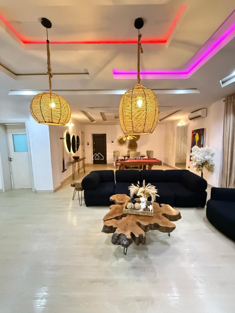 Apt 9-a Brand New Luxury 2 Bedroom  with Swimming Pool, Ps5, Gym, Balc, Lekki Phase 1, Lekki, Lagos, Flat / Apartment for Rent