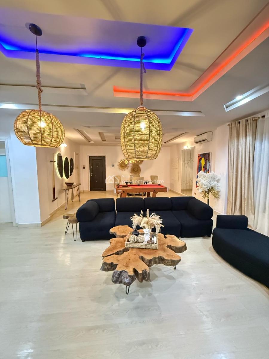 Apt 9-a Brand New Luxury 2 Bedroom  with Swimming Pool, Ps5, Gym, Balc, Lekki Phase 1, Lekki, Lagos, Flat / Apartment for Rent