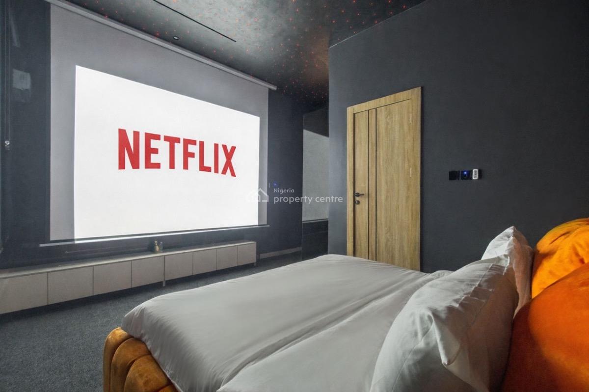 a Brand New Luxury 1 Bedroom  with Swimming Pool, Ps5, Gym, Balconies,, Lekki Phase 1, Lekki, Lagos, Flat / Apartment Short Let