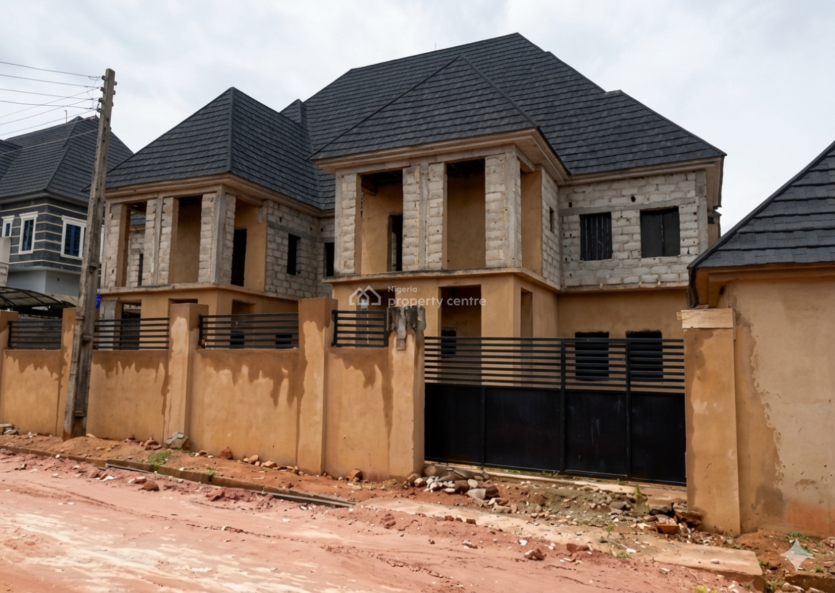 4 Bedrooms Semi Detached Duplex Carcass, Galadimawa, Abuja, Detached Duplex for Sale