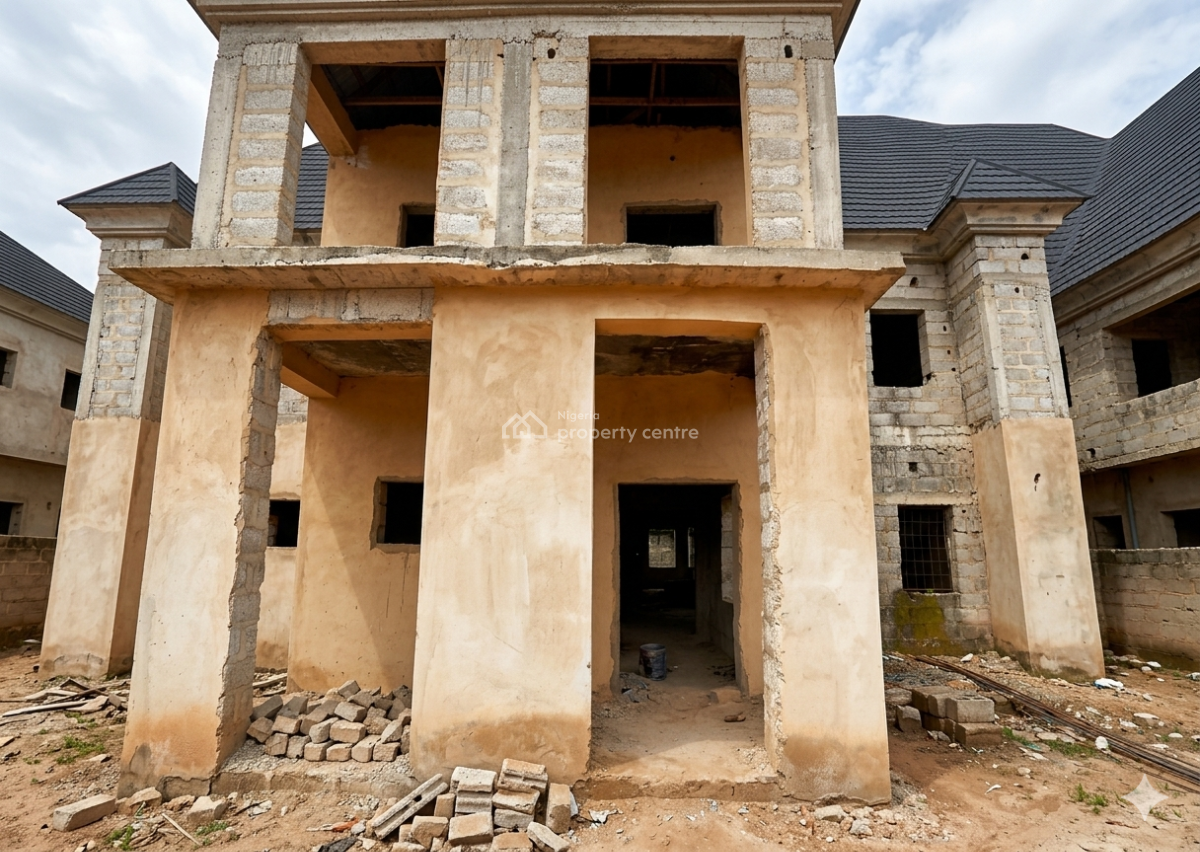 4 Bedrooms Semi Detached Duplex Carcass, Galadimawa, Abuja, Detached Duplex for Sale