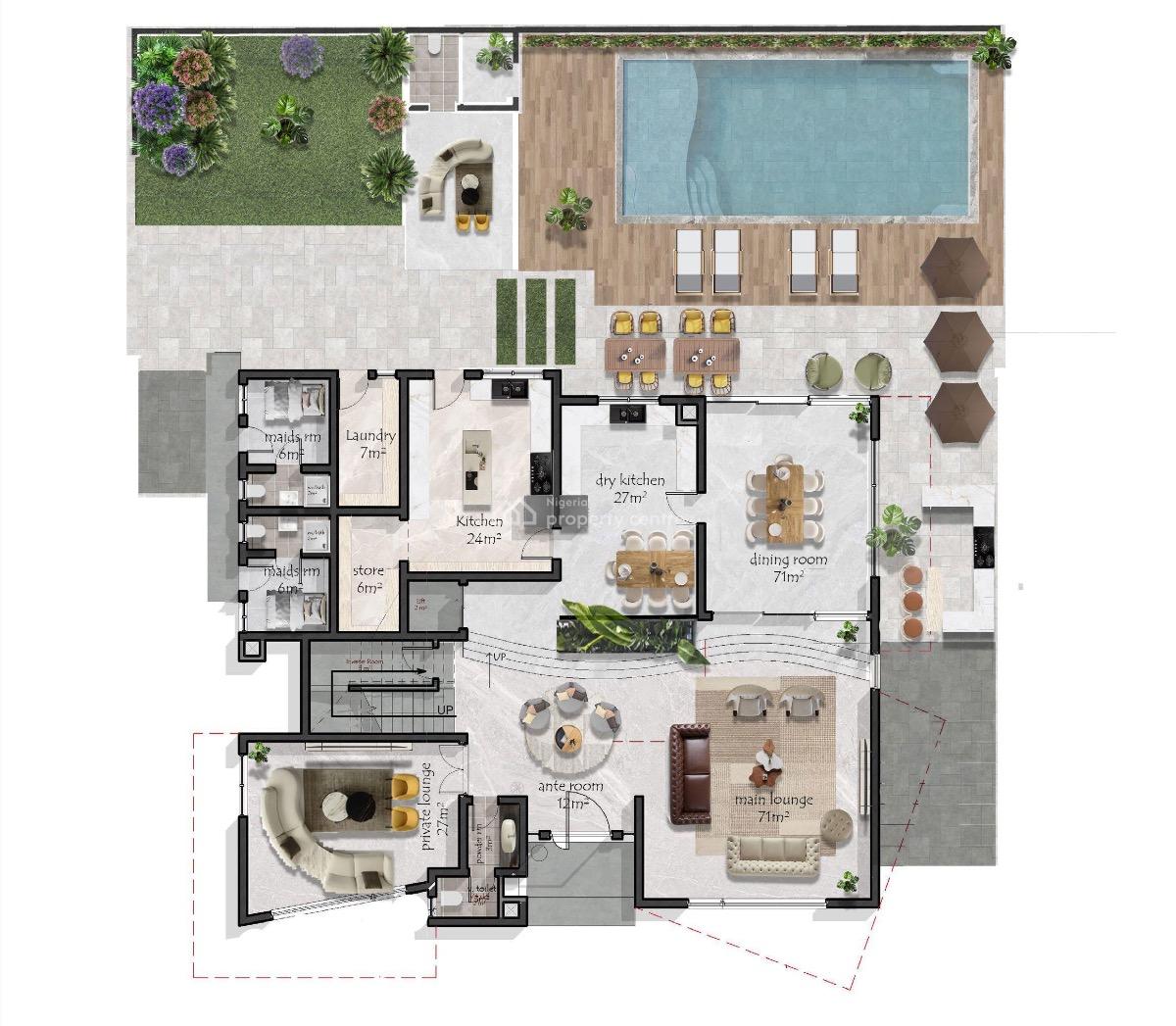 5 Bedroom Villa, Katampe Ext, Katampe Extension, Katampe, Abuja, Detached Duplex for Sale