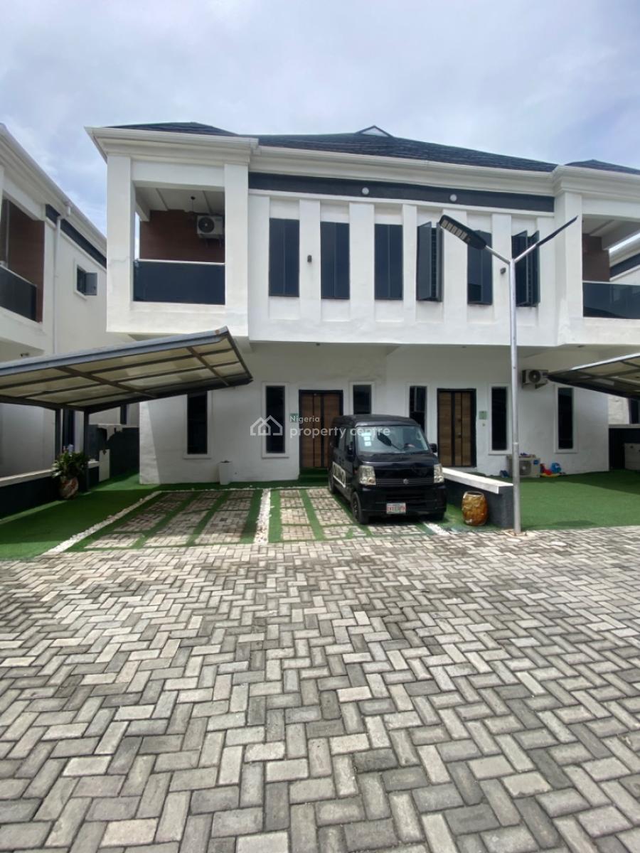 Not Furnished-4 Bedrooms Semi Detached Duplex with Bq, Orchid Road -gated Estate, Lekki Phase 2, Lekki, Lagos, Semi-detached Duplex for Rent