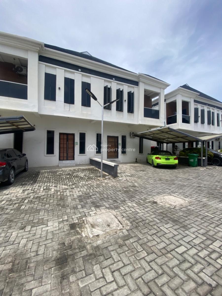 Not Furnished-4 Bedrooms Semi Detached Duplex with Bq, Orchid Road -gated Estate, Lekki Phase 2, Lekki, Lagos, Semi-detached Duplex for Rent