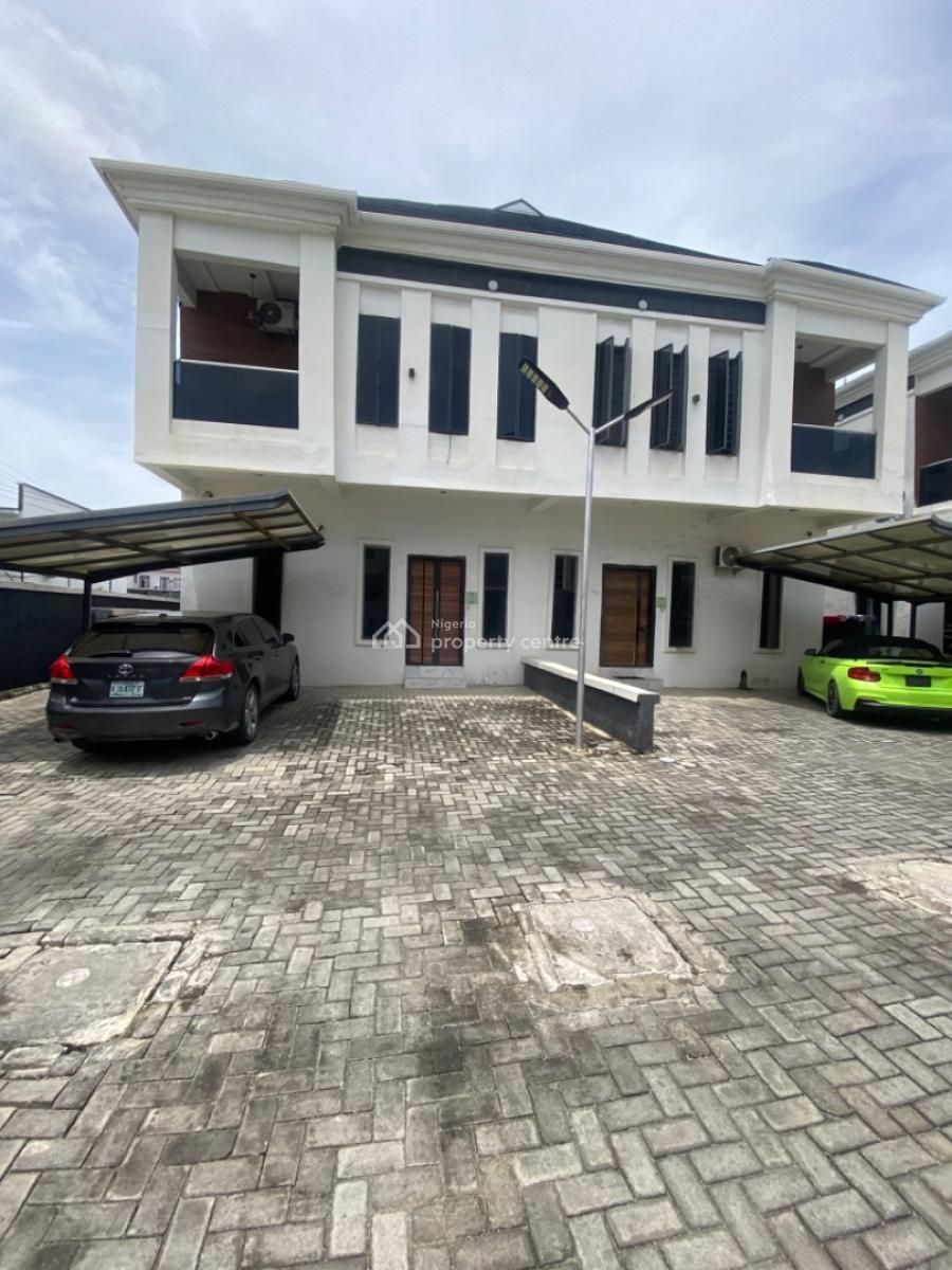 Not Furnished-4 Bedrooms Semi Detached Duplex with Bq, Orchid Road -gated Estate, Lekki Phase 2, Lekki, Lagos, Semi-detached Duplex for Rent