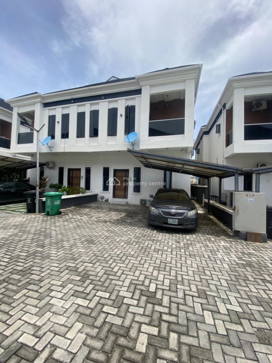 Not Furnished-4 Bedrooms Semi Detached Duplex with Bq, Orchid Road -gated Estate, Lekki Phase 2, Lekki, Lagos, Semi-detached Duplex for Rent
