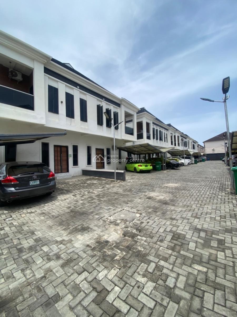 Not Furnished-4 Bedrooms Semi Detached Duplex with Bq, Orchid Road -gated Estate, Lekki Phase 2, Lekki, Lagos, Semi-detached Duplex for Rent