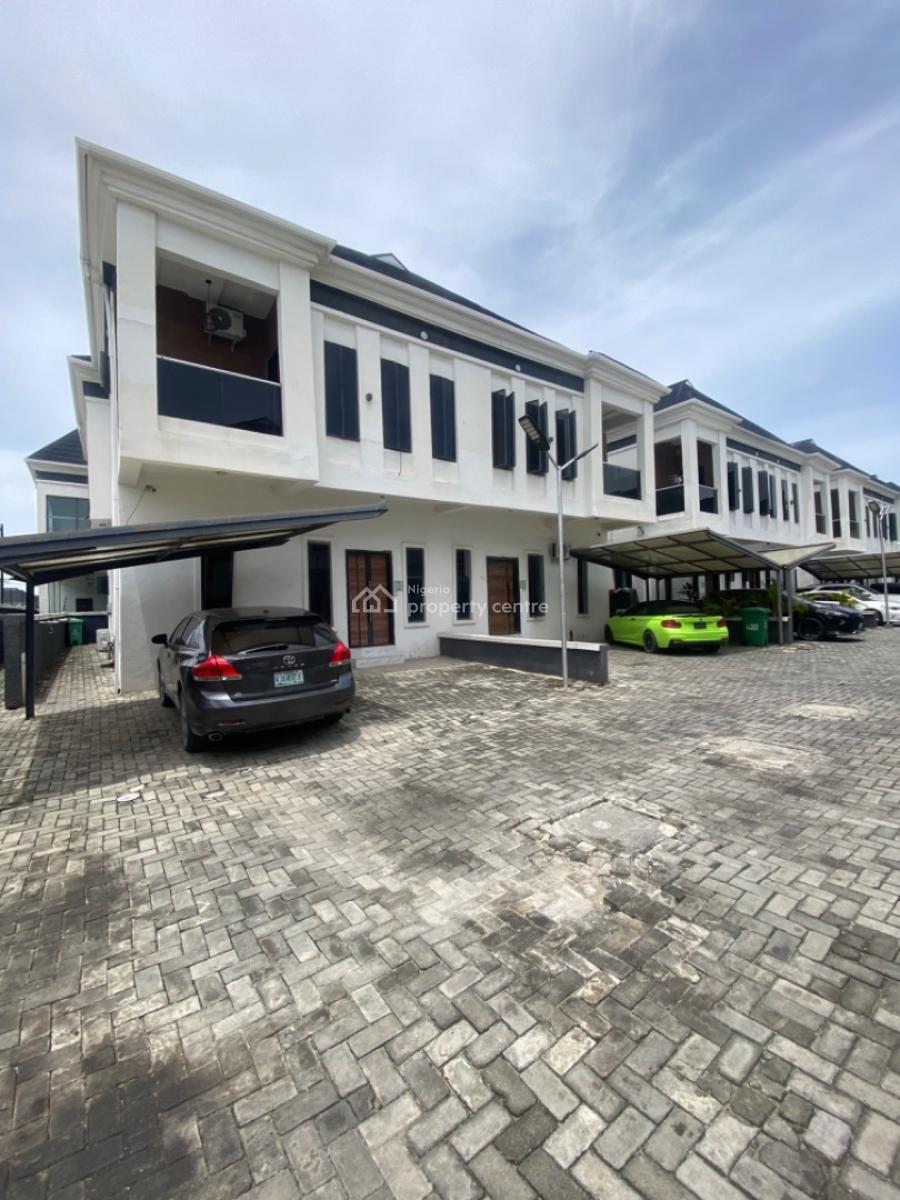 Not Furnished-4 Bedrooms Semi Detached Duplex with Bq, Orchid Road -gated Estate, Lekki Phase 2, Lekki, Lagos, Semi-detached Duplex for Rent