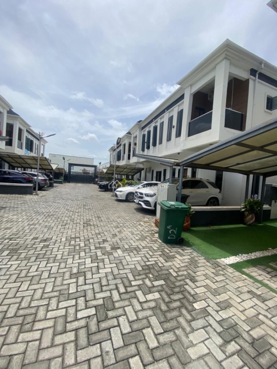Not Furnished-4 Bedrooms Semi Detached Duplex with Bq, Orchid Road -gated Estate, Lekki Phase 2, Lekki, Lagos, Semi-detached Duplex for Rent